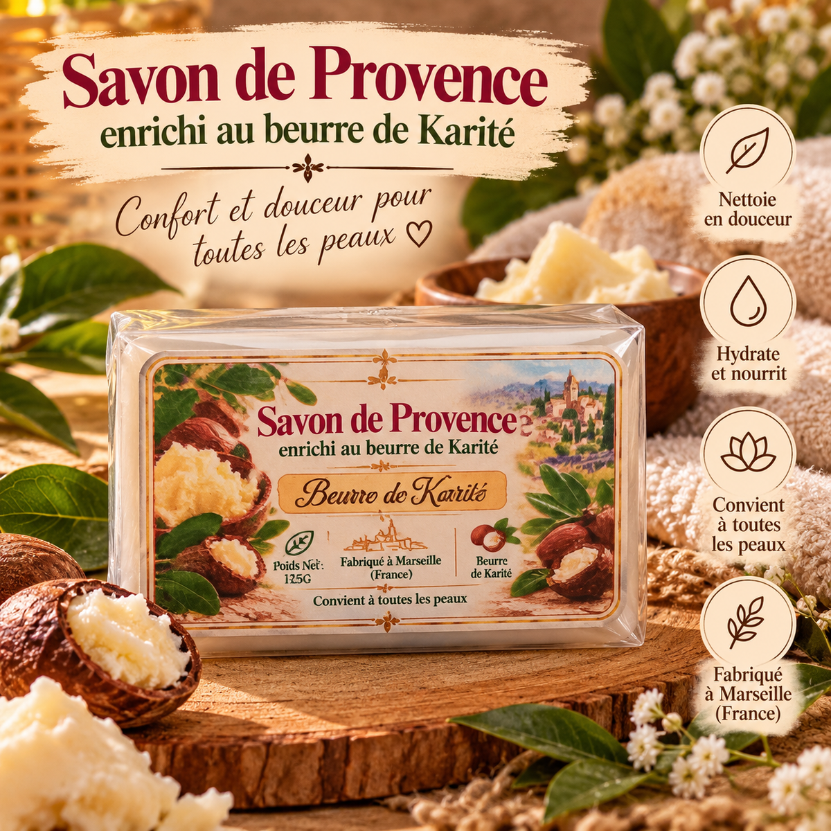 Savon de Marseille 125G