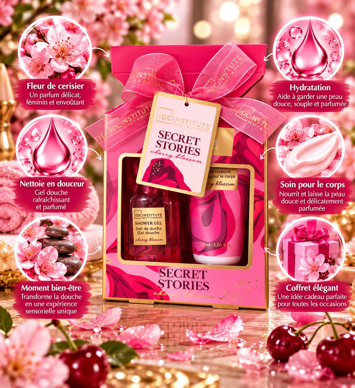 Coffret Secret Stories – Beauty Collection – Gel Douche 50 ml & Lait Corps 30 ml