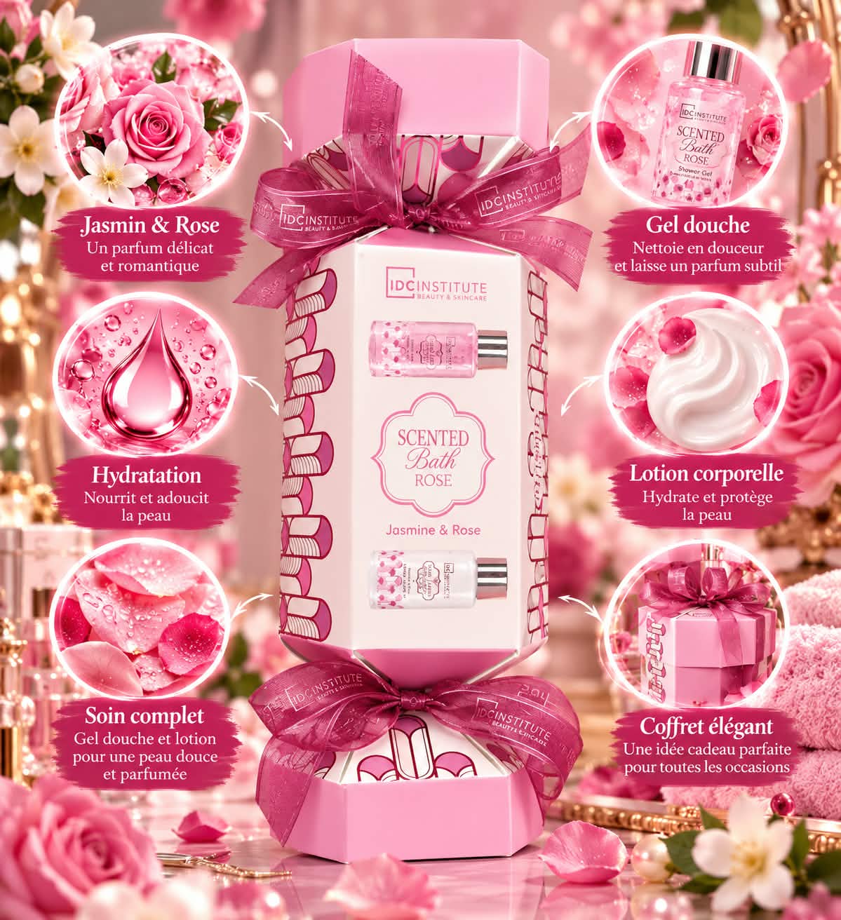 Coffret Scented Bath Rosé Candy Set – Gel Douche & Lait Corps