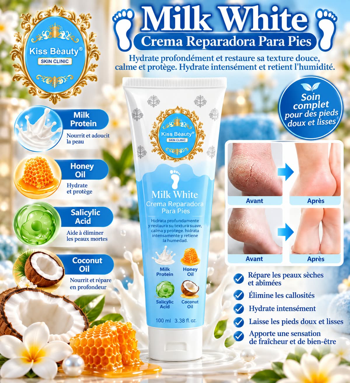 Crème réparatrice pour les Pieds (100 ml)