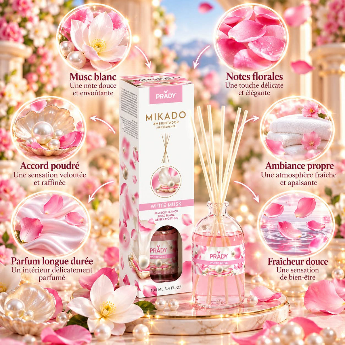 Mikado " Musk Blanc "