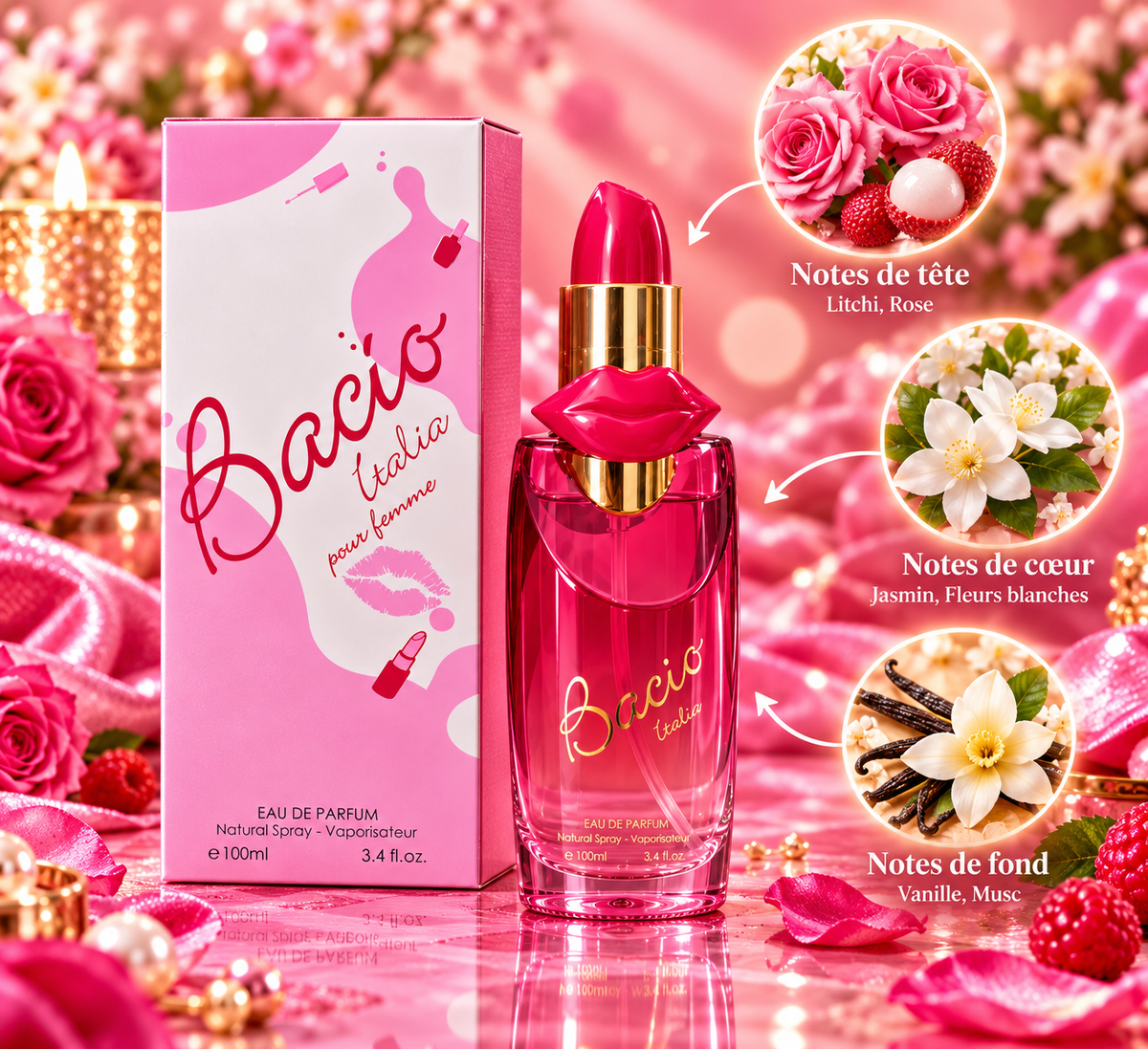 Parfum Bacio Italia Pour Femme 100ml - Fragrance Couture
