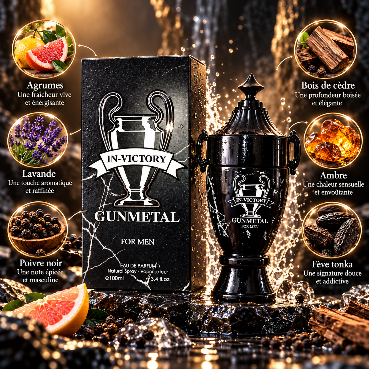 Parfum In Victory Infamous Homme 100ML – Fragrance Couture | Parfums Homme Intenses et Élégants