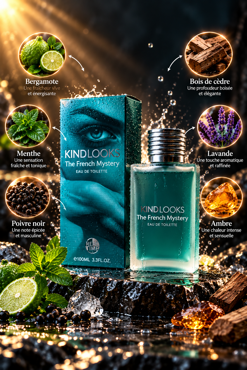 Eau de Toilette Homme Kind looks The French Mystery
