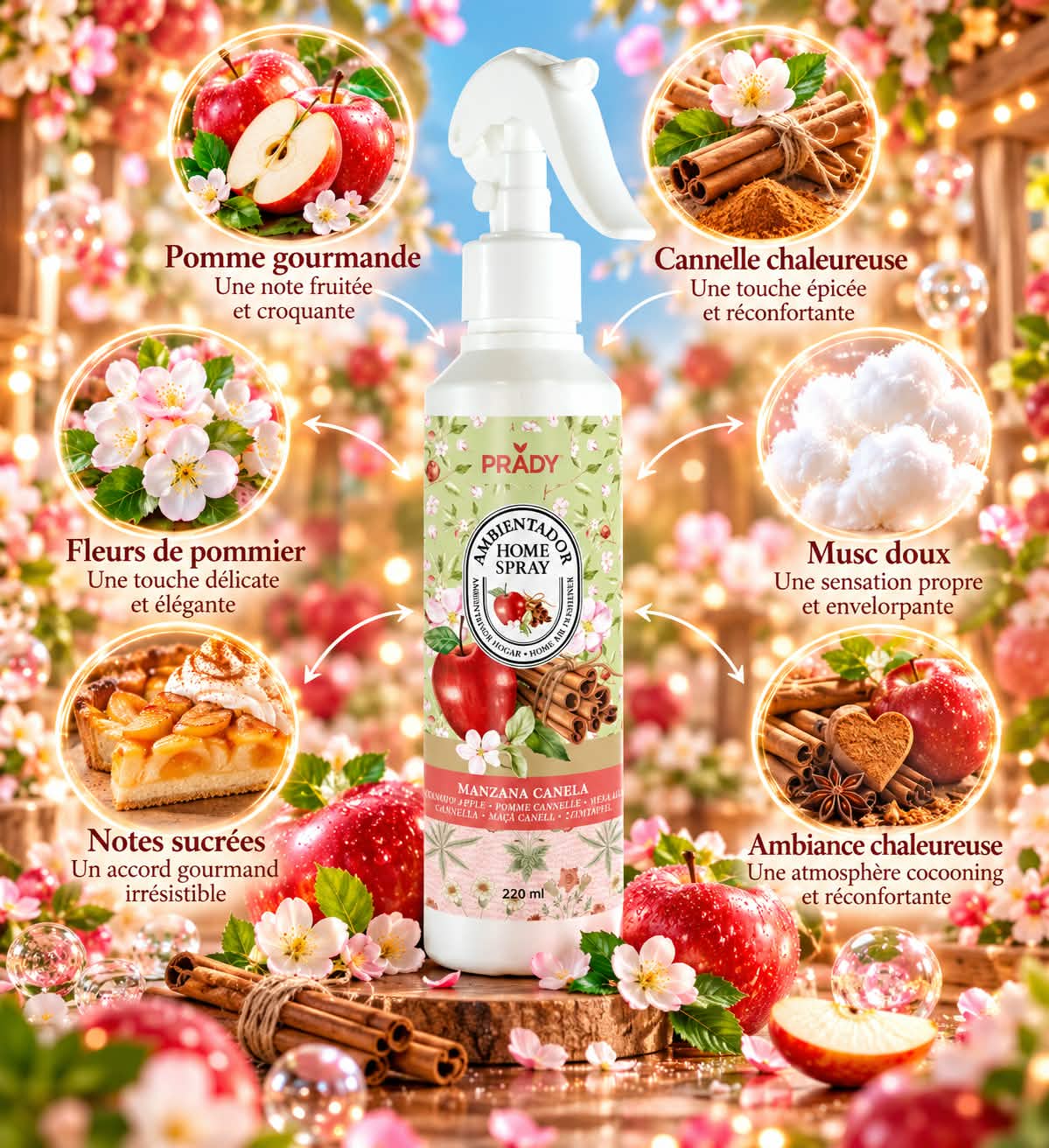 Spray D'ambiance " Pomme Canelle "