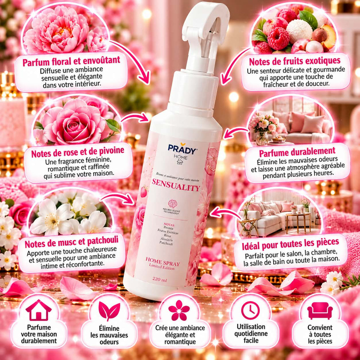 Spray d'ambiance Sensualité