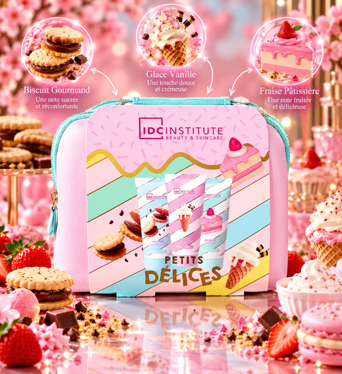 Coffret Petites Délices avec trousse beauté
